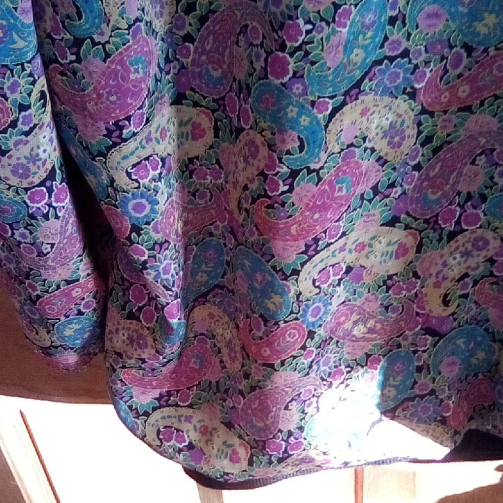 Vibrant Paisley Women's Blouse - Picture 5 of 10